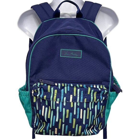 VERA BRADLEY Katalina Showers Backpack In Blue/Green - Picture 11 of 11
